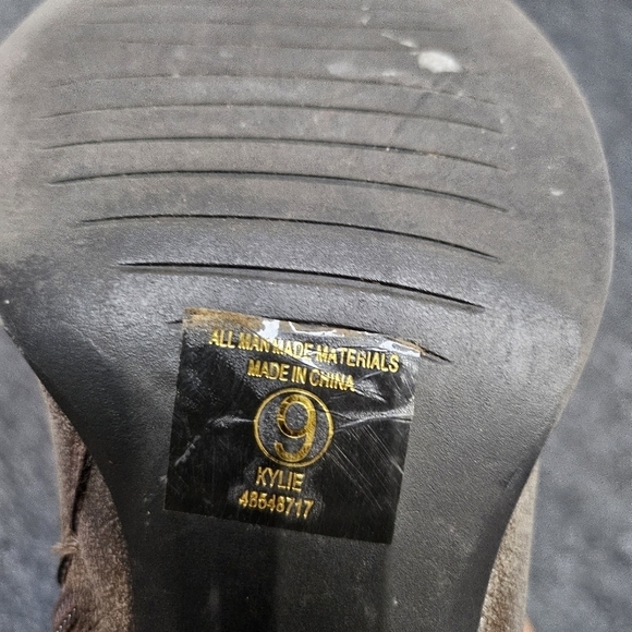 Soda Kylie Brown Side Zip Wrap Around Buckle Booties Size 9 - Picture 8 of 8